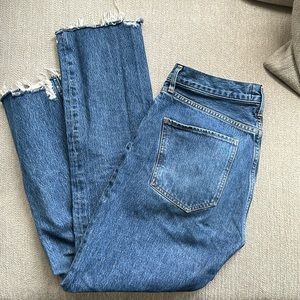 Agolde Riley high rise straight crop. Size 28.